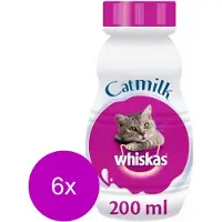 Whiskas Catmilk Melk - Kattensnack - 6 x 200 ml
