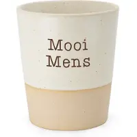 Miko - Special Ceramics Beker - Mooi mens - Beige