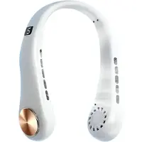 Universeel Bovista Nekventilator - Draagbare Gezichtsventilator - Neck Fan - Met Koeling - Hals - Hoofd - Wit - Nek