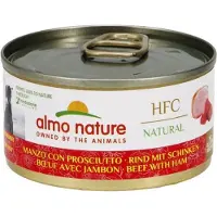 Almo Nature 20x HFC Natuurlijk Rundvlees met Ham natvoer voor hond- 95g