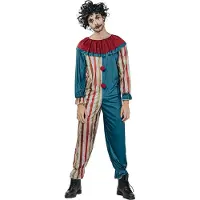 Vegaoo - Gekleurd Halloween clownskostuum voor mannen