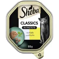Sheba 15x Classics in paté 85 g Kalf en kip