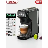 HiBREW Seastone - Nieuw 6 in1 Capsule Koffiezetapparaat -H1B - Koffiemachine - Warm-Koud - Meerdere Espresso Cafetaria - Cappuccino - Koffiezetapparaat - Dolce Gusto - Nespresso - Poeder