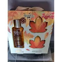 Accentra badset in geschenk verpakking - herfst - winter - caramel - bruisbal - douche gel