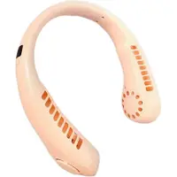 Universeel Bovista Nekventilator - Draagbare Gezichtsventilator - Neck Fan - Met Koeling - Hals - Hoofd - Roze - Zomer Verkoeling