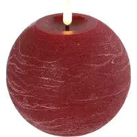Countryfield Ledkaars Lyon ro 12x12x12 cm rood