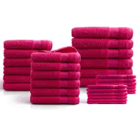 DoubleDry Hotel handdoeken 30-delig set 100% katoen 500 g/m2 zacht &