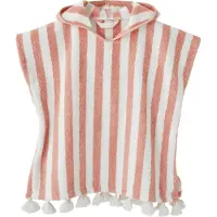 Vertbaudet Personaliseerbare gestreepte baby-badponcho roze