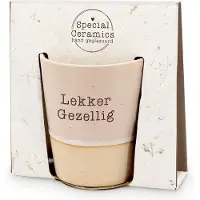 Miko - Special Ceramics Beker - Lekker gezellig - Roze