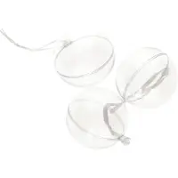 Gerimport DIY kerstballen - 18x st - D6 cm - doe het zelf hobby kerstballen - transparant