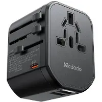 Mcdodo Universele wandoplader EU/US/AU/UK CP-3471, PD 20W (zwart), USB-lader, Zwart
