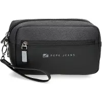 Pepe Jeans Pepe Jeansunisex. 7124131 Jarvis clutch tas zwart -24,5 x15 x6cm (OSFA), Casual, Polyester