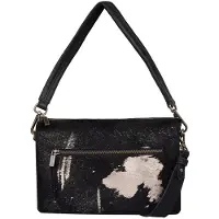Cowboysbag Schoudertas 'Bloomfield ' antraciet / wit