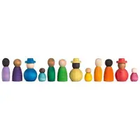 Grapat Houten Set Together Nins Poppetjes
