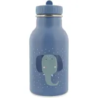 Trixie Thermos Drinkfles - Mrs. Elephant - RVS Waterfles voor kinderen - Lekvrije Fles - 350ml - Blauw