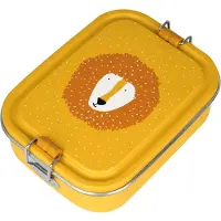 Trixie Brooddoos klein - Mr. Lion - RSV Lunchbox voor kinderen - Makkelijk te openen Broodtrommel - Geel