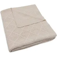 Jollein Deken Babybedje 100x150 Check Knit Oatmeal