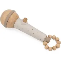 Label Houten Microfoon Nougat