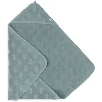 Jollein Badcape Badstof 75x75cm Miffy Jacquard Sea Green