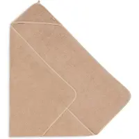 Jollein - Badcape Badstof 100x100cm - Baby Handdoek met Badcape, Omslagdoek, Badponcho - Biscuit