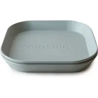Mushie - Dinner Plates Square - Sage - 19 x 19 x 2.5 cm