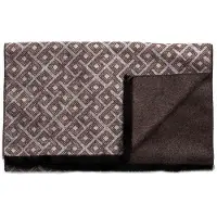 Tresanti DIONISIO | Viscose scarf with geometric pattern Bruin heren