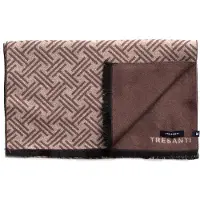 Tresanti DIDIMO | Viscose scarf with logo Bruin heren