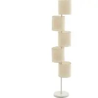 Light & Living Vloerlamp Benigno Met 5 Zand Kappen