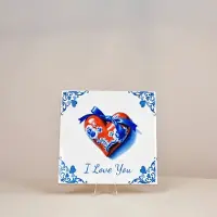 Texttim.nl Delfts Blauw Moederdag Tegeltje
