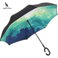 San vitale - Unieke reversible Windproof Paraplu - Paraplu opvouwbaar - Paraplu's - Groen