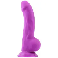 CHISA DeLuxe Pure Nature Neo Colours - Siliconen Dildo - 23 x 4.1 cm - Paars