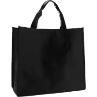Rotim 10x Shopper Zwart non woven 45x20x40cm