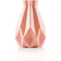 Looliving Onbreekbare bloemenvaas oud roze - kunststof design vaas - bloemvaas decoratief vaasje
