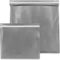 Artipack Plastic verzendzakken - Zilver - 50 x 46 cm (L) - 100 micron (kleding - webshop) - 20 stuks