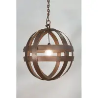 Barrelatelier Hanglamp "Savoie" 57cm / gepatineerd