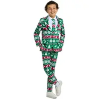 Suitmeister kostuum Christmas Green Nordic Pak Jongens Groen All over print - maat 152/164
