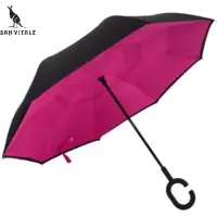 San vitale - Unieke reversible Windproof Paraplu - Paraplu opvouwbaar - Paraplu's - Fuchsia/Paars