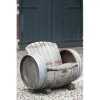 Barrelatelier Wijnvat Stoel "Brandy" 225l., geborsteld