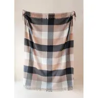 Tbco Plaid Neutraal Geblokt (Neutral Block Check) - 150x200 - Lamswol - TBCo Scotland