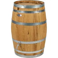 Barrelatelier Regenton nieuw "Clear" 150 l. incl. kraan en vulgat in de deksel / Houten Regenton / Geölied
