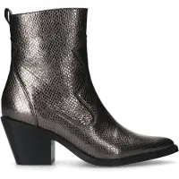 Sacha leren cowboylaarzen met crocoprint zilver female | Maat: 37