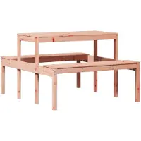 vidaXL Picknicktafel, 110x134x75 cm, massief douglashout