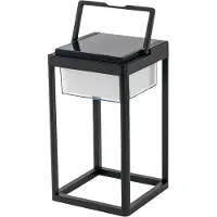 LUCANDE Buitenverlichting , Tilena, dimbare, Zwart, Balkon, Aluminium, Modern