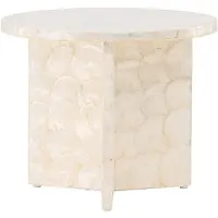Ebuy24 Smögen bijzettafel Ø40cm beige.