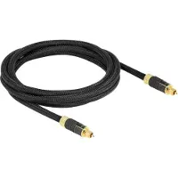 DeLOCK Premium digitale optische Toslink audio kabel met nylon mantel - 8mm / zwart - 2 meter