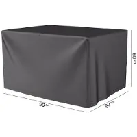 AeroCover Vuurtafelhoes 99x99xH60 cm antraciet
