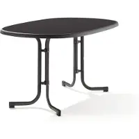 Sieger Brafab - mecalit tuintafel 140x90 - grijs