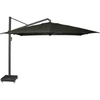 Platinum Icon premium zweefparasol 400x300 cm faded black