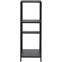XL mobler Puno wandkast 4 planken zwart.
