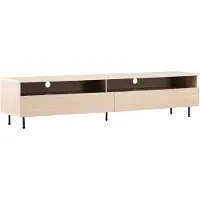 Venture Home Navarra TV-meubel 2 laden, 2 planken whitewash.